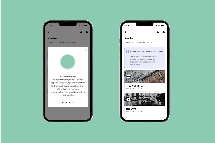 Security Platform screens